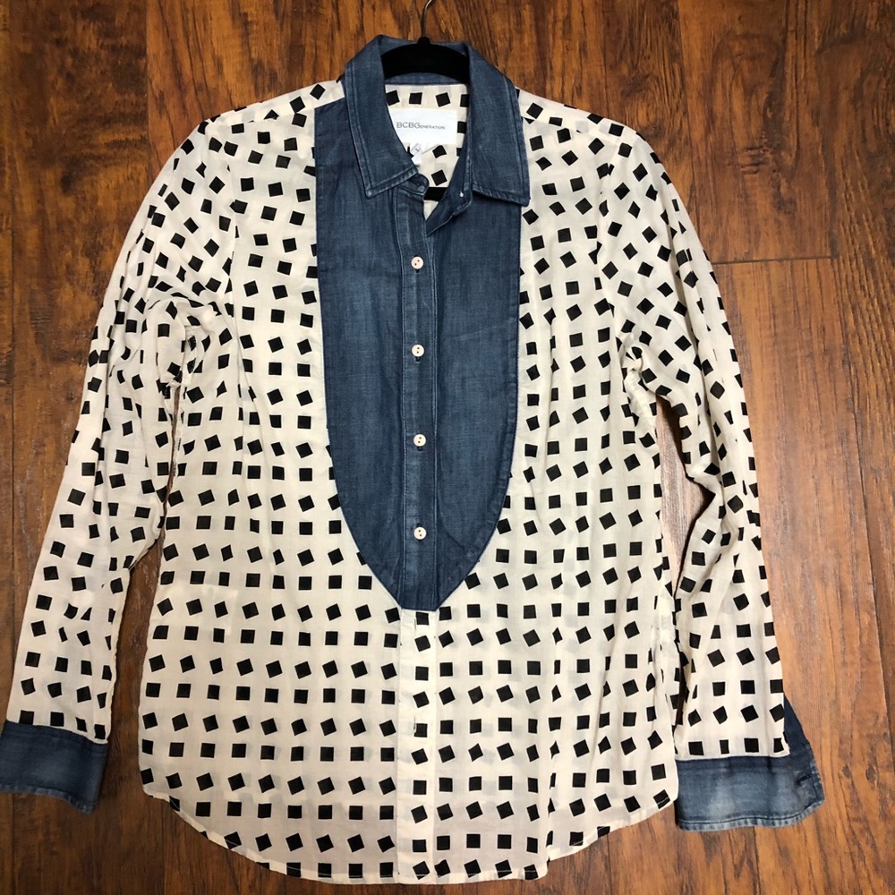 BCBG button down shirt